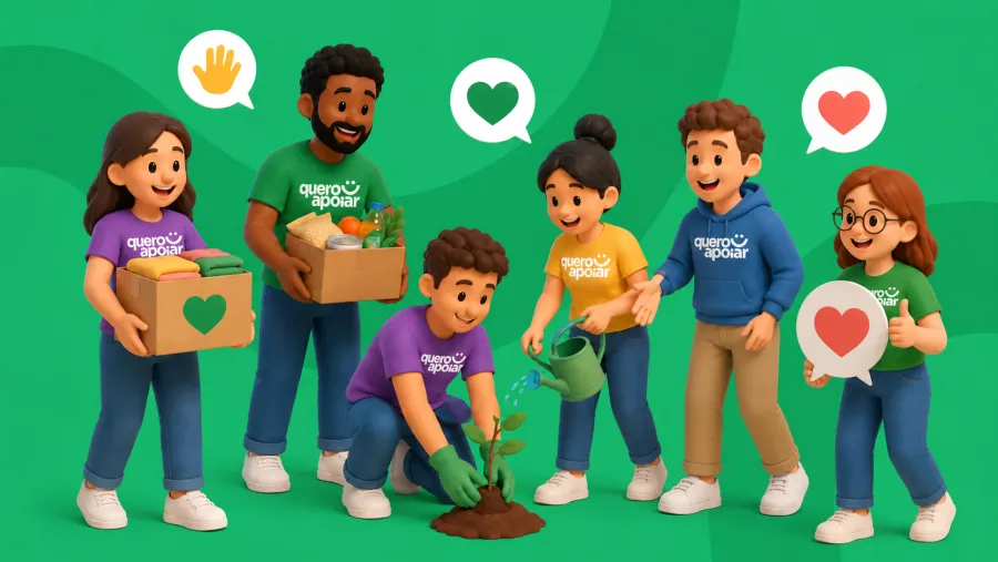 Gestão de voluntários do QueroApoiar